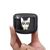 TWS Bluetooth Speakers Subwoofer, Dosmix Small Speakers Wireless with True Wireless Stereo/Dolby Audio Sound Quality/Stainless Steel Enclosure/IP 67 Waterproof for Android/iPhone/ipad/Laptop(Black)