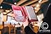 GOPEO of Course Holographic Glitter Server Book for Waitress and Waiter Zipper Pocket 8x5 Organizer Wallet | 10 Money Pockets | Original 2 Tone Interior | Cute Fits Aprons (Power Pink)