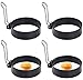 Egg Ring, Round Professional Pancake Mold, Egg Cooker Rings For Cooking, Stainless Steel Non Stick Round Egg Ring Mold For Fried Egg, Pancakes, Sandwiches 4PCS (4 PCS)