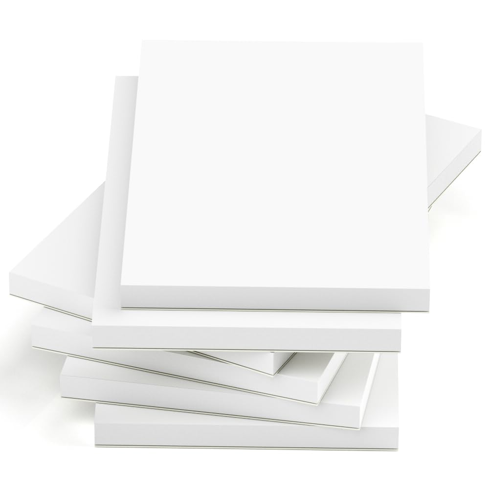 6 Pack Small Notepads Refills for Offices Memo Pads Mini Writing Pads of Work Server Writing Note Pads 3x5 with 50 Sheets Scratch Pads Paper in Each Mini Pocket Notebook Refills Blank (12.7 x 7.6 cm)