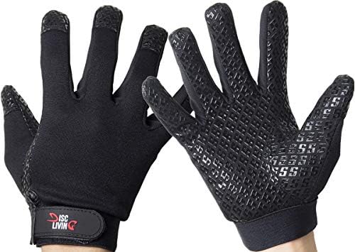 Ultimate Frisbee Gloves & Disc Golf Glove Grip | Form Fitting Silicone Palm for Increased Friction | Moisture Wicking & Consistent Handle | Improve Your Huck & Throw Catch Unisex