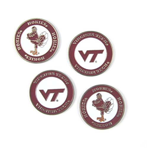 (4) Virginia Tech Hokies Golf Ball Markers