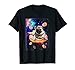 Space Pug Riding Donuts Shirt Galaxy