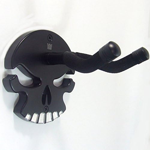 Guitar Wall Hanger Skull Design by Guitar Thrones (Black)