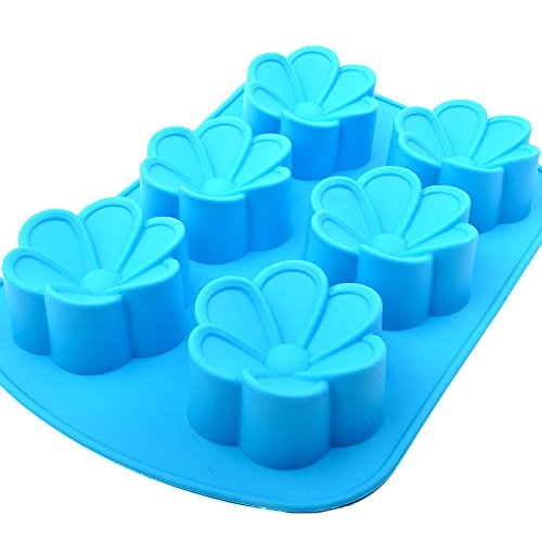 Camellia crafting soap making molds - 6 flower silicone…
