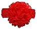 QandSweet Baby Girl's Headbands with Chiffon Lotus Flower Soft Nylon Headwraps for Take Pictures (Camellia Flower 15Pcs)