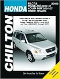 Chilton Automotive Repair Manual for Honda Pilot/MDX 2001-'08 (30400)