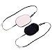Mudder 2 Pieces Silk Eye Patch Elastic Eye Patches Lazy Eye Patches for Amblyopia Strabismus, Black and Flesh Pink