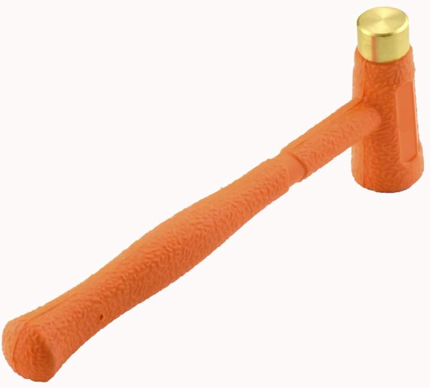 Dead Blow Hammer Multi Purpose Dual-Face Hammer Brass / Abs Head Hammer 12oz
