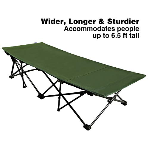 RedSwing Folding Camping Cots for Adults Heavy Duty, 33" Extra Wide