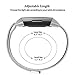 UHKZ Compatible for Fitbit Charge 3/Charge 3 SE Bands with Screen Protector Case, Stainless Steel Mesh Wristband Loop Accessories for Fitbit Charge 3/Charge 3 SE Smartwatch,Silver,S