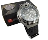 RoKo Novelty Real Watch with Collectable Butane Cigarette Cigar Lighte (Black)