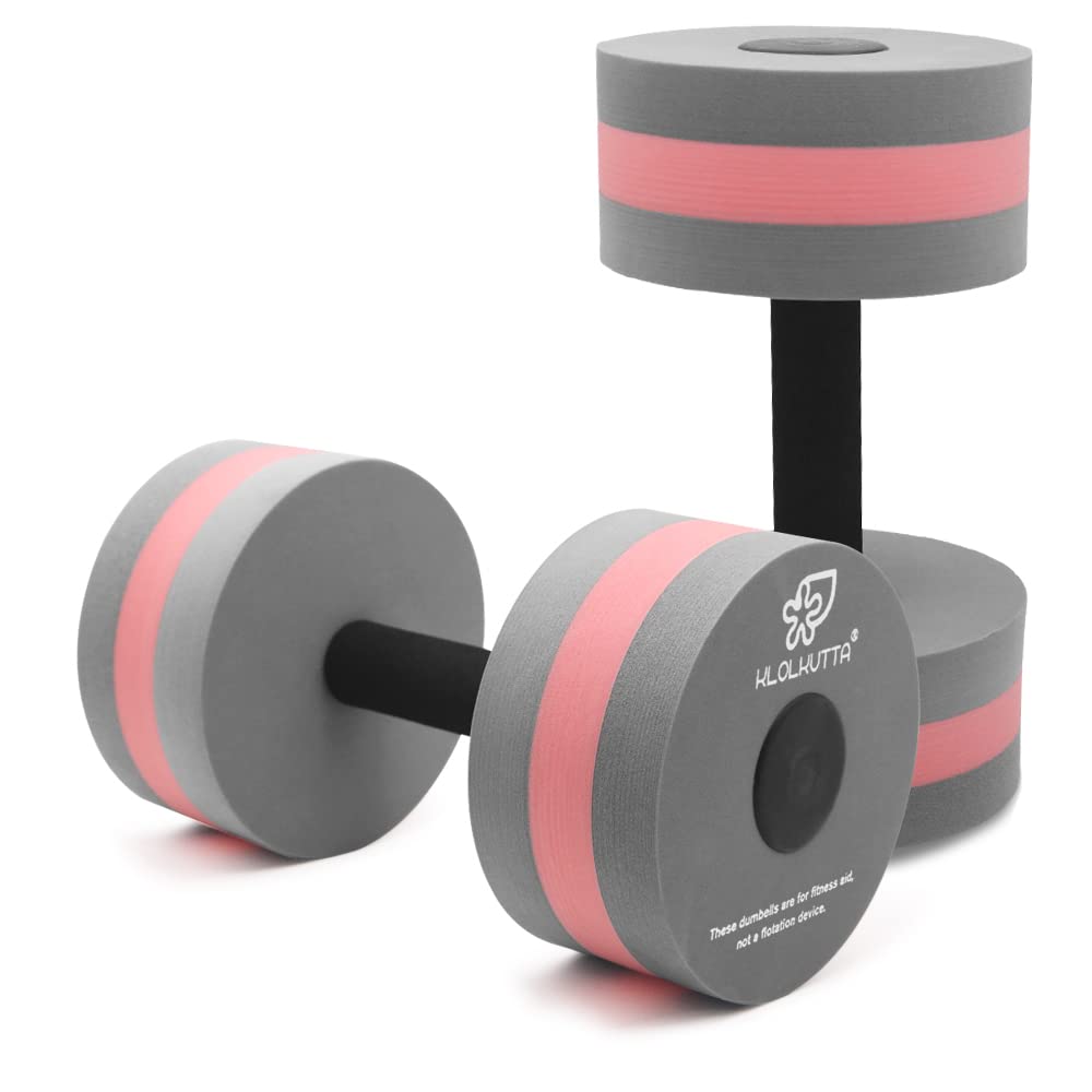 Photo 1 of KLOLKUTTA Aquatic Dumbells, 2PCS Water Aerobic Exercise Foam Dumbbell Pool Resistance,Water Aqua Fitness Barbells Hand Bar Exercises Equipment for Weight Loss Grey