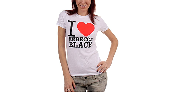 Juniors I Love Rebecca T-Shirt in White 