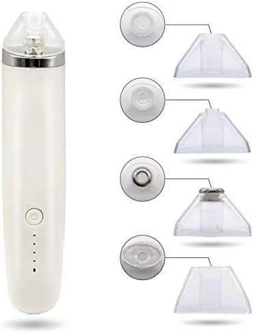 Blackhead Remover Tool , USB Rechargeable Comedo Vacuum Suction Remover, Electric Skin Cleanser Blackhead Extractor kit, Skin Pore Cleaner with 4 changeable Suction Heads