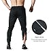 EK Mens Vertex Gym Jogger Pants,Slim fit Running Workout Sweatpants with Zipper Pockets (Black, L)