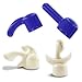 Four Attachments (2 Purple & 2 Red) for Hitachi Magic Wand and Compatible Wands