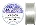 Beadsmith Opelon Stretch Jewelry Fiber, White, 0.7 millimeters x 100 meters