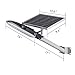 TIN SUM 15W LED Solar Street Light,2000LM 6500K Solar Powered Lamp,IP65 Waterproof Security Area Night Lighting for Gutter Patio Garden Path Yard Pathway Basketball Court