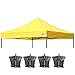 ABCCANOPY Replacement Canopy Top for Pop Up Canopy Tent (10x10, Yellow)
