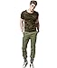 XSHANG Mens Short Sleeve Shirts Comfort-Soft Fitness Stretchy V Neck Camo T-Shirt
