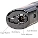 PIPITA Torch Lighter Windproof Cigar Lighter Jet Quad Flame Refillable Butane Cigarette Lighter with Punch (Without Butane Gas)