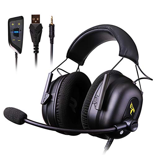 Vowor Over Ear Headphones Surround Sound Gaming Headset Works
