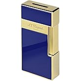 S.T. Dupont Big D Blue Lacquer &amp; Gold Lighter, 025005
