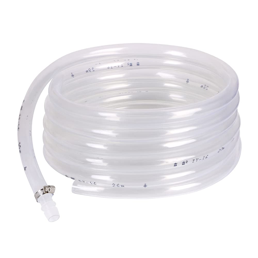 flintronic Fuel Hose, 5m(Dia 16mm) PVC Diesel Hose with Connector for Petrol, Diesel, Water, etc.