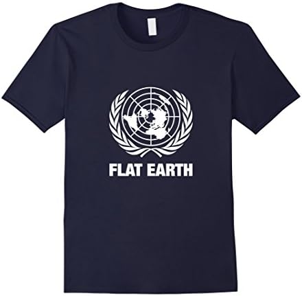 Men's FLAT EARTH T-Shirt 2XL Navy