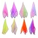 Livder 16 Pieces Dance Scarves, Square Juggling Silk Magic Performance Props Accessories Hair Neck Bag Waist Wrist Band Scarf, 24 by 24 Inches Gradient Colors