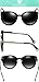 SIPLION Women's Fashion Retro Sunglasses For Women 100% Polarized UV Protection 7605 Black