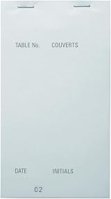 Olympia White Large Non Carbon Duplicate Pads Box of 50 Numbered Pages view 1