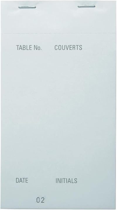 Olympia White Large Non Carbon Duplicate Pads Box of 50 Numbered Pages