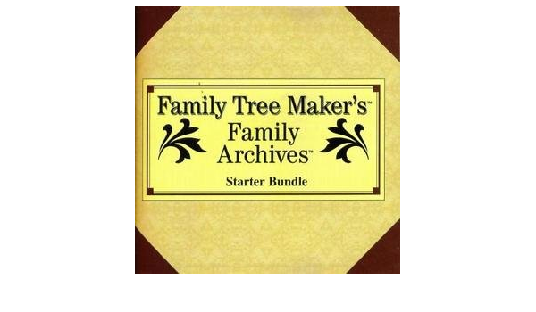 Amazon Com Family Tree Maker Starter Bundle Pc Cd Genealogy Social Security World Family Tree