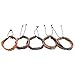YUEAON handmade multi-style vintage leather cord bracelets cuff bangles rope wristbands Braided wrap tribal bracelet unisex for men women boys girls fashion jewelry adjustable brown 5pcs
