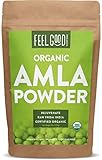 Organic Amla Powder (Amalaki) - 16oz Resealable Bag (1lb) - 100% Raw From India - by Feel Good Organics