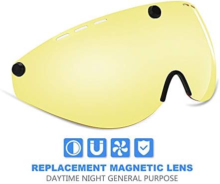 EyeGlow Stylish Adult Road Bike Helmet with Visor Protector Goggle Lens Adjustable Bicycle Helmets for Men & Women