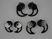 New Replacement Noise Isolation Earbuds 3 Pairs (S, M, L) with Extra Layer Comfort Eartips for Bose QC20 QC20i SoundSport SIE2 SIE2i IE2 IE3 In Ear Earphones (Black+Case)