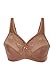 Glamorise Women's MagicLift Full Figure Minimizer Support Bra, Cocoa, 36DD