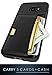 Smartish® Galaxy S7 Edge Wallet Case - Q Card CASE [Samsung Slim Protective Kickstand Grip Cover] - Wallet Slayer Vol.2 (CM4) - Black Onyx