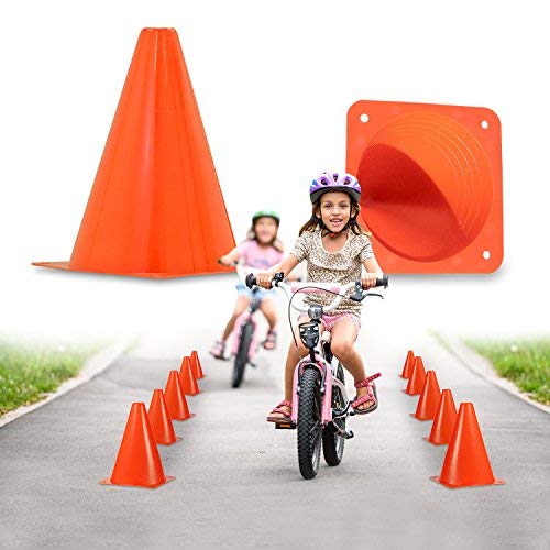 Premium 7-Inch Plastic Traffic Cones (6-Pack) | Orange, Multipurpose Construction Theme Party Cones For Various Activities & Events| Perfect For Kid Parties, Indoor, Outdoor & Festive Events - Thumbnail 7