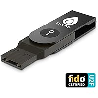 FIDO U2F Security Key, Thetis [Aluminum Folding Design] Universal Two Factor Authentication USB (Type A) for Extra Protection in Windows/Linux/Mac OS, Gmail, Facebook, Dropbox, SalesForce, GitHub