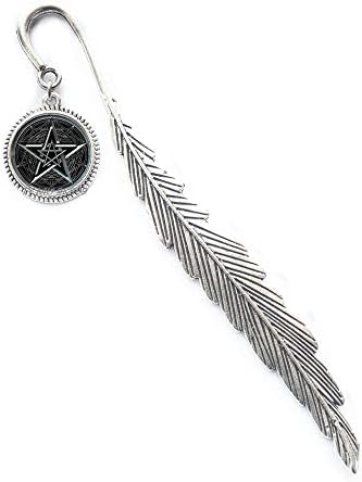 Pentacle Bookmark Wicca Protection Amulet Pentagram Bookmark Pentagram Bookmarker Wicca Bookmark Pagan Bookmark Wiccan Jewelry Gift for Man.Y119