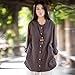 Soojun Women's Loose Fit Button Down Linen Cotton Cardigan Shirts Coat Coffee,Coffee,One Size