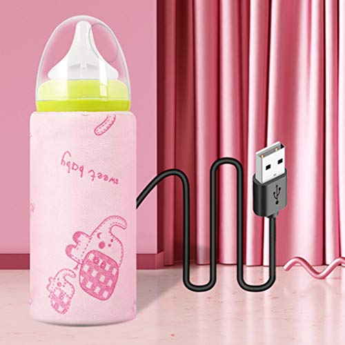 Redvive Top USB Baby Bottle Warmer Portable Travel Milk Warmer Infant Feeding Bottle Heated