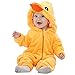 Michley Unisex Baby Romper Winter and Autumn Flannel Jumpsuit Animal Cosplay Outfits