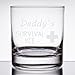 Daddy's Survival Kit - Funny 11 oz Whiskey Glass, Permanently Etched, Gift for Dad, Co-Worker, Friend, Boss, Christmas - RG14