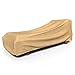 Budge P2W02SF1 All Seasons Patio Chaise Cover Lightweight, UV-Resistant, Extra Large, Tan