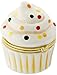 Amazon Collection 10k Yellow Gold Diamond Accent Cupcake Pendant Necklace